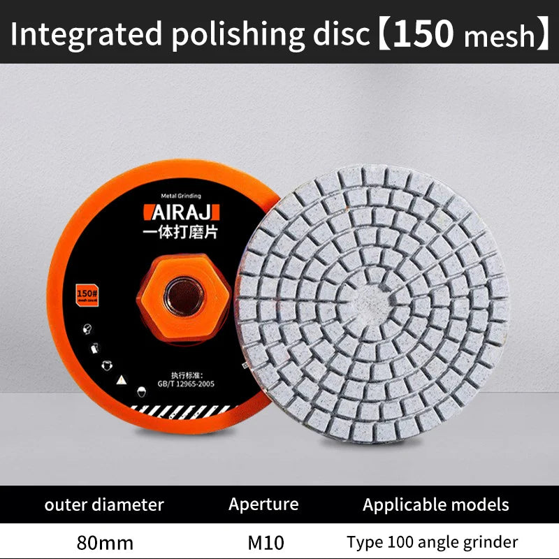 100mm Diamond Polishing Pad Set - Wet and Dry Use