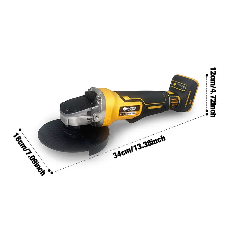 Amoladora angular brushless empuñadura ergonómica