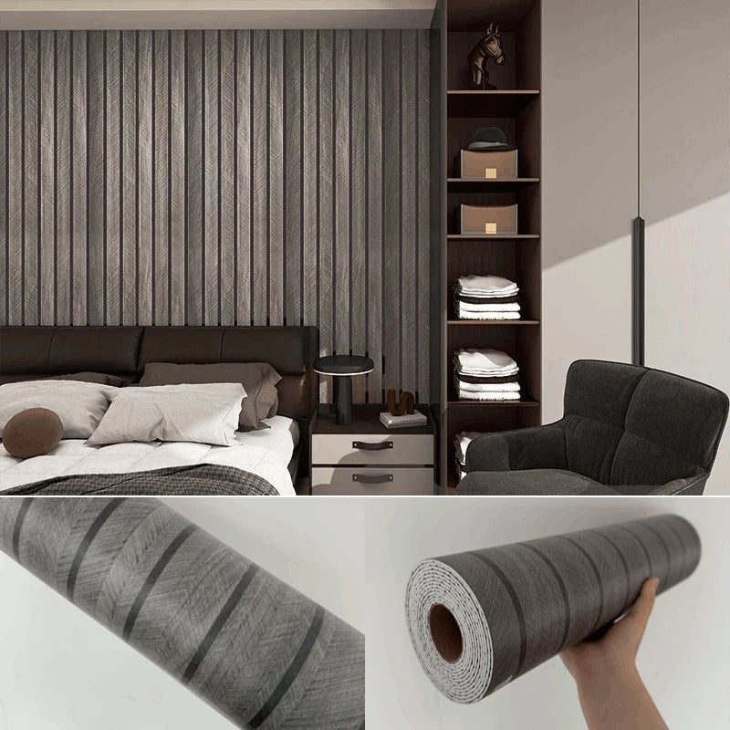 Papel Pintado Autoadhesivo Imitación Rejilla Madera | PVC Grueso Impermeable | Rollo 3M, 5M o 10M x 40cm