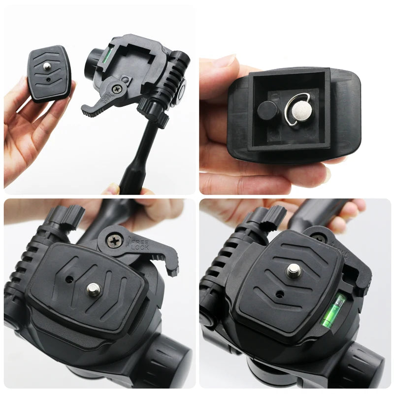 CLUBIONA LB06 Swivel Tripod Head – 1/4" Screw and 5/8" Base for Laser Level and Camera