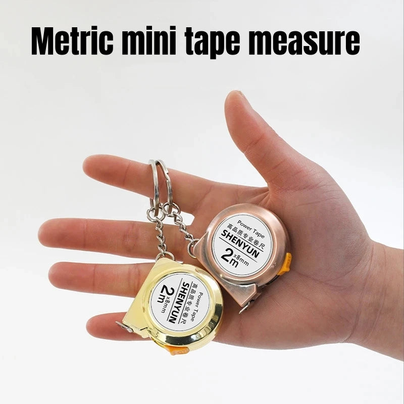 Cinta métrica mini retráctil 2m con llavero - vista 2
