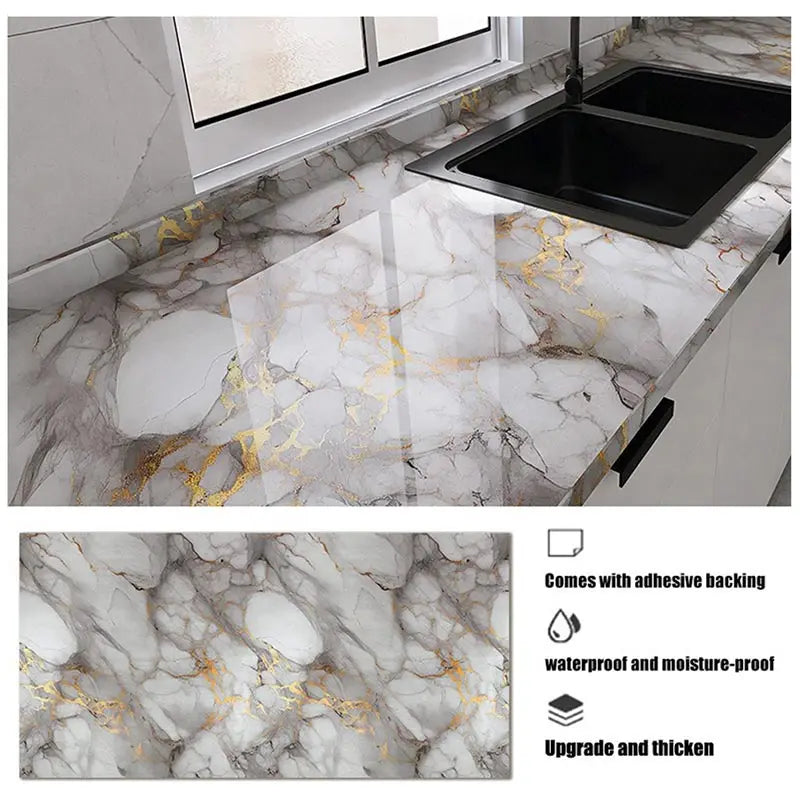Vinilo adhesivo efecto mármol 55cm