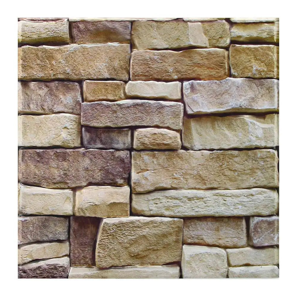 Panel adhesivo 3D efecto piedra para pared