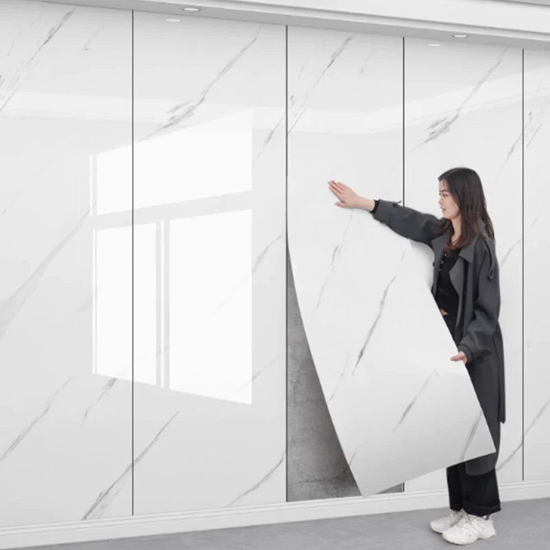 Papel pintado efecto mármol espuma gruesa 3D