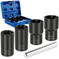 Set Extractor de Tuercas Dañadas 17-22mm (5 Piezas)