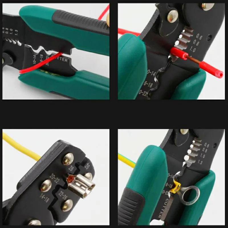 Alicate Crimpador 4 en 1 - Pelacables y Terminal