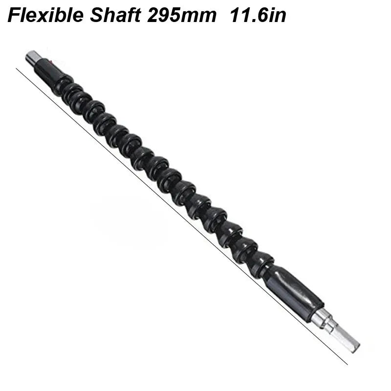 Set Accesorios para Taladro – Adaptador Angular, Eje Flexible y Chuck 1/4" Hex Magnético