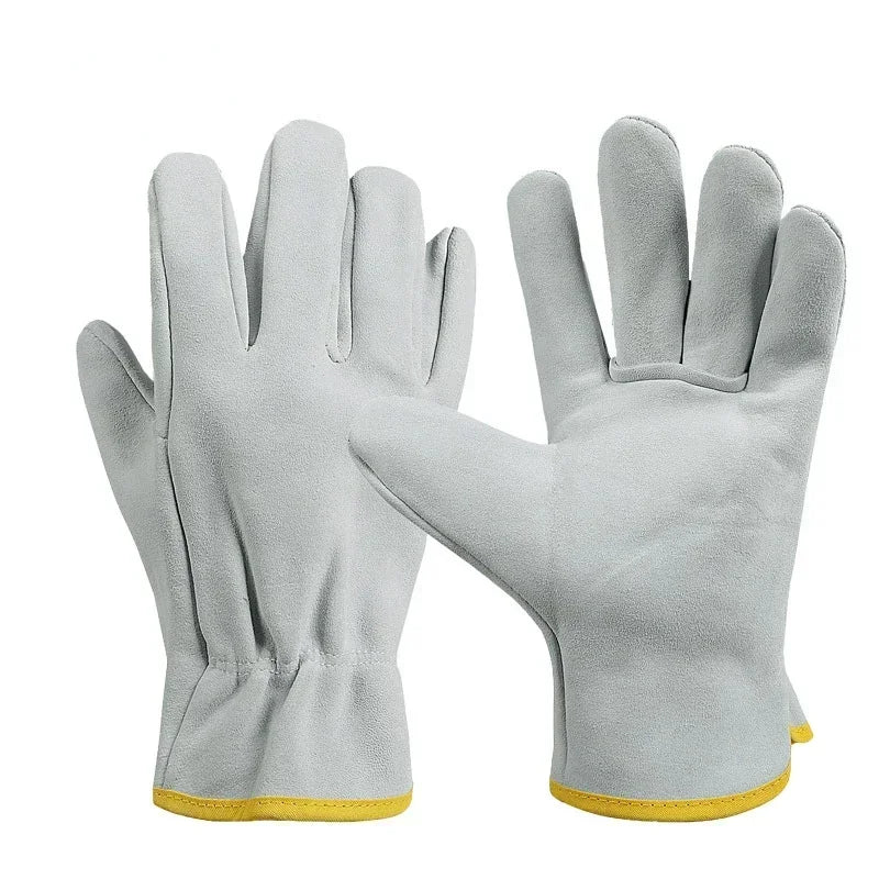 Guantes de Trabajo en Piel de Oveja para Soldadura y Protección