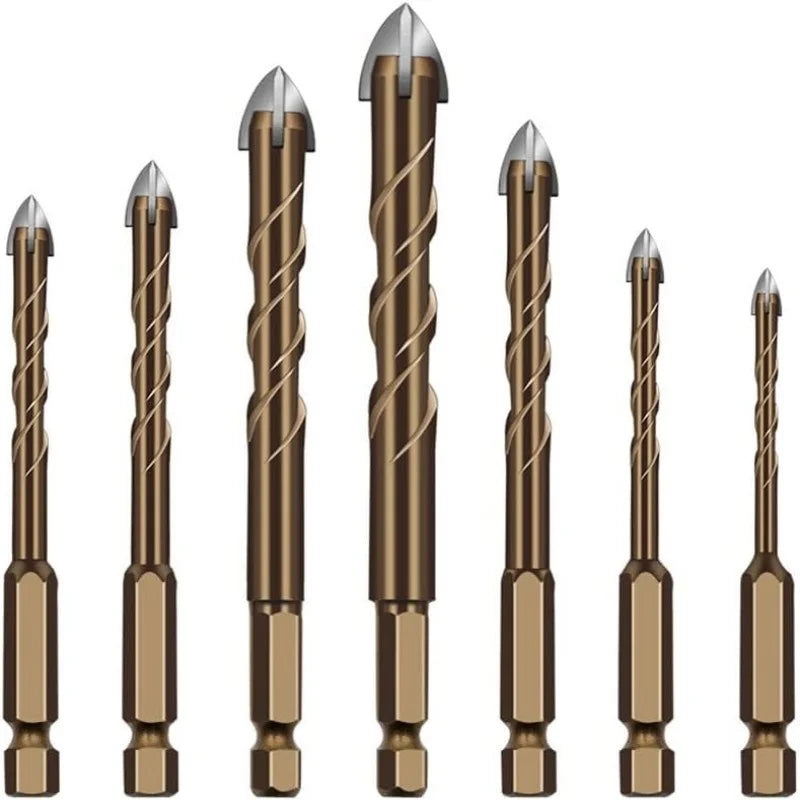 Brocas para Hormigón, Cerámica, Vidrio y Azulejo – Vástago Hexagonal 3mm a 12mm