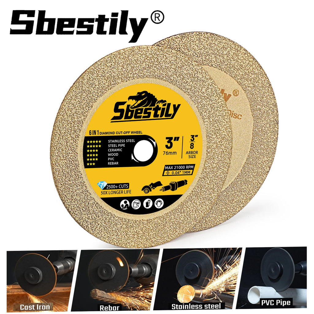 Disco de corte 76mm para metal acero inoxidable y cerámica