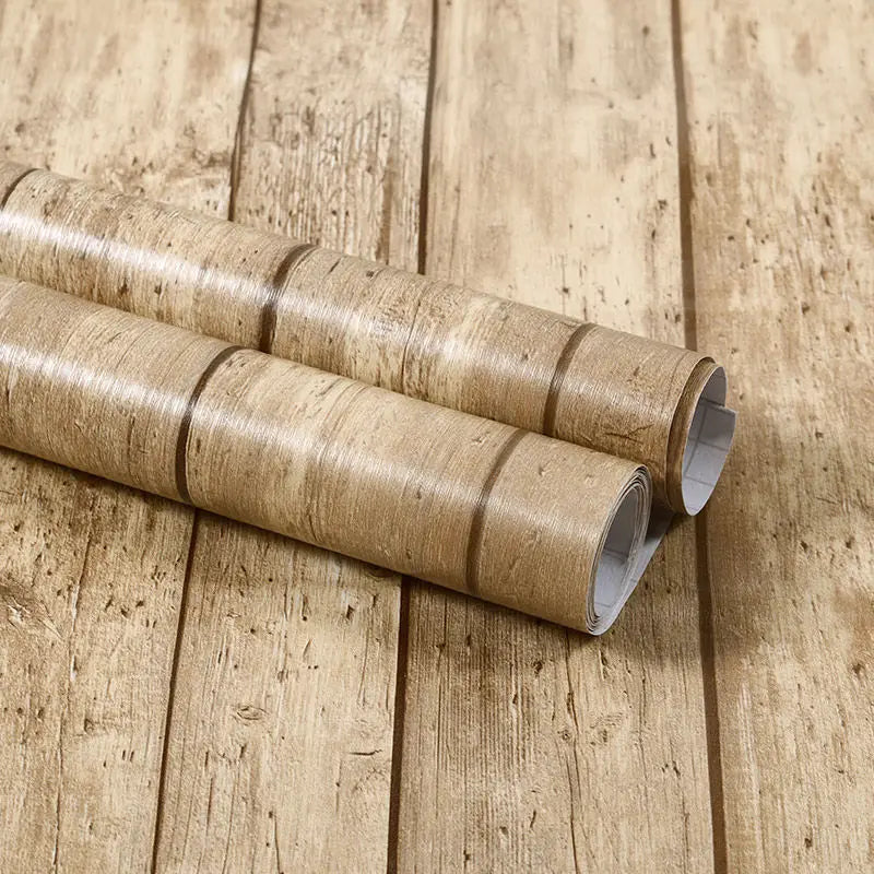 Vinilo Adhesivo Efecto Madera para Muebles | PVC Impermeable Autoadhesivo | Renovación Fácil