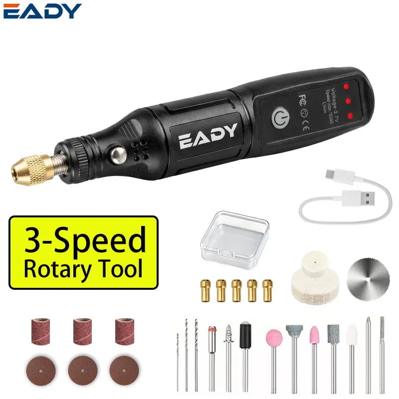 EADY Cordless Mini Rotary Tool - Up to 102 Pieces