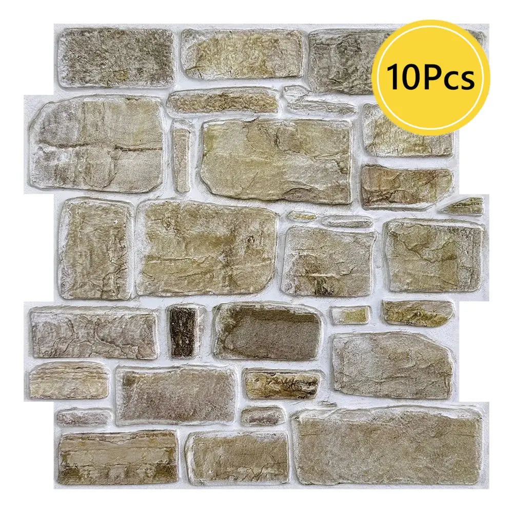 Paneles 3D efecto piedra natural autoadhesivos