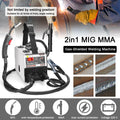 Soldadora inverter MIG MMA 2 en 1 sin gas 120A