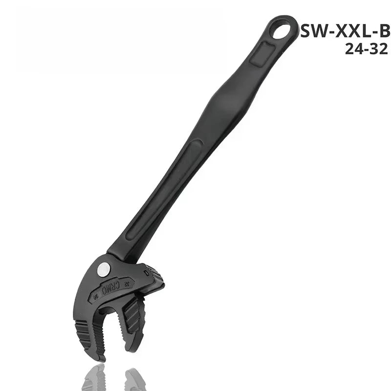Llave de Trinquete Ajustable de Mandíbula Ancha – Acero Cromo Vanadio para Automoción y Fontanería