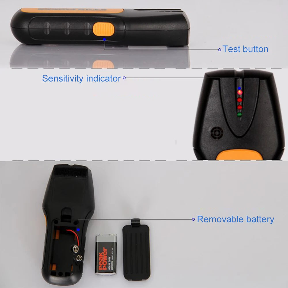 Detector de Paredes Multifunción – Sensor de Gran Área para Metal, No Metal y Cable AC con Alarma