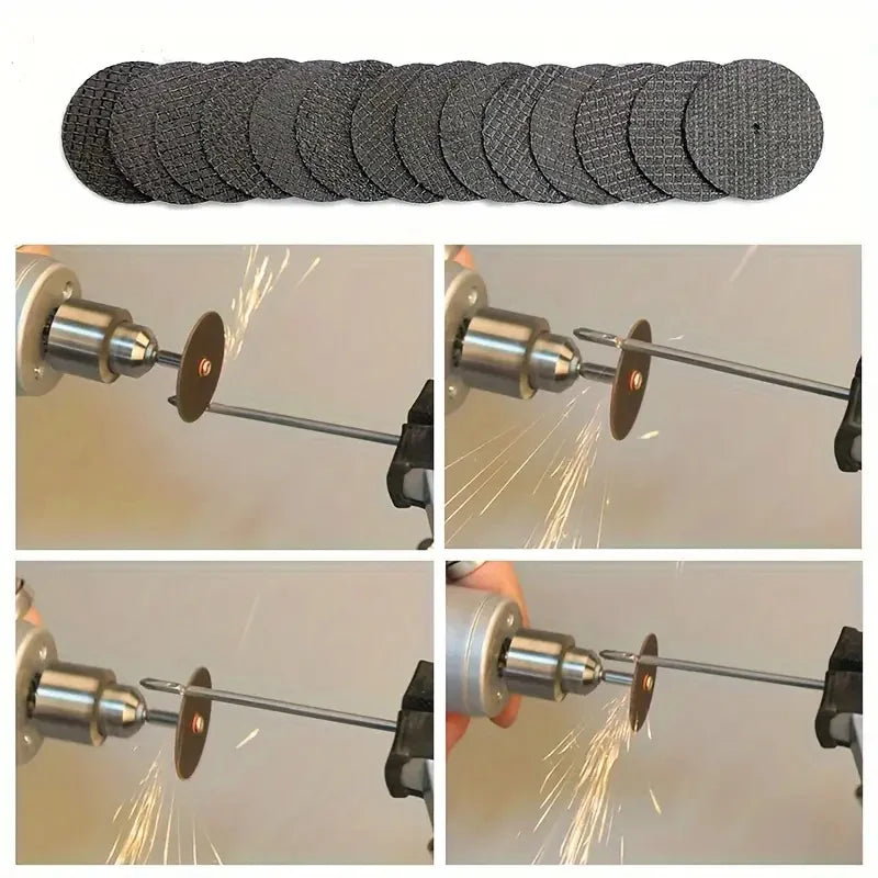 Disco Abrasivo de Corte 32mm con Vástago 3mm – Para Metal, Ladrillo y Cerámica en Herramienta Rotativa