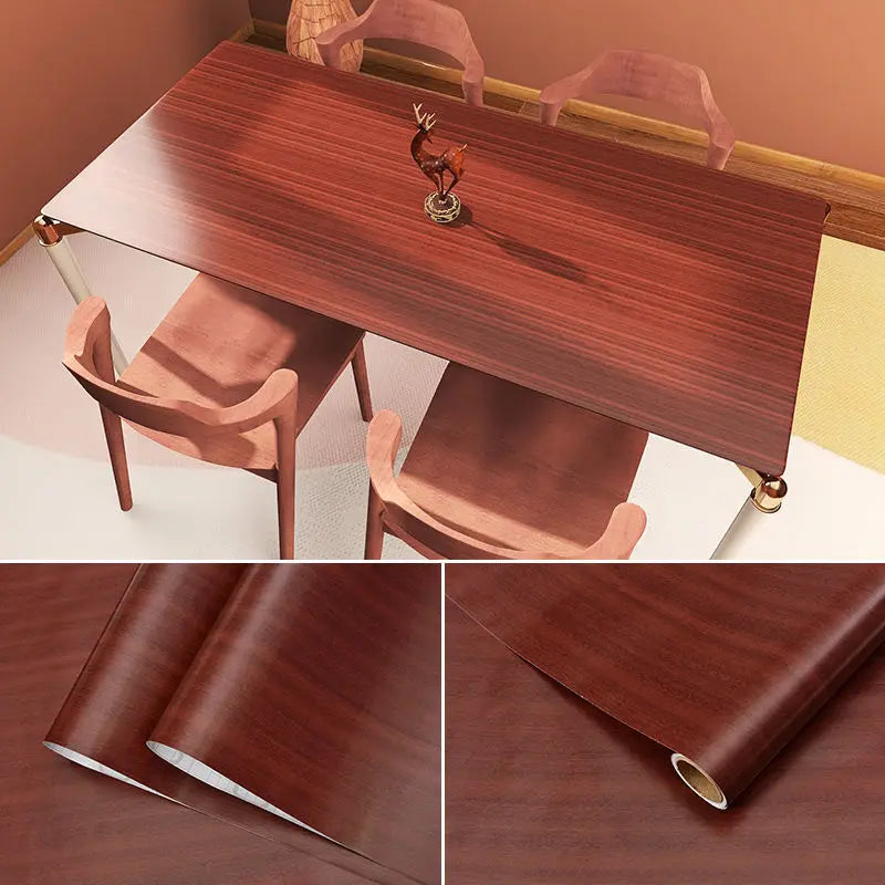 Vinilo Adhesivo Efecto Madera para Muebles | PVC Impermeable Autoadhesivo | Renovación Fácil