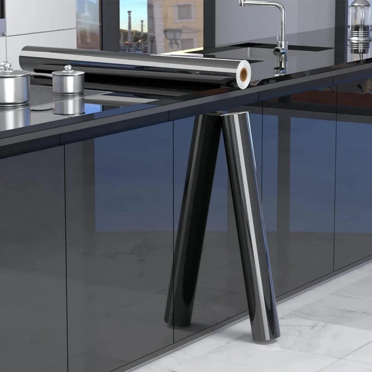 Vinilo adhesivo efecto perlado alto brillo