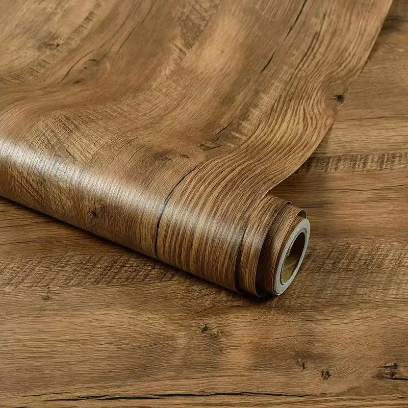 Vinilo Adhesivo Efecto Madera para Muebles | PVC Impermeable Autoadhesivo | Renovación Fácil