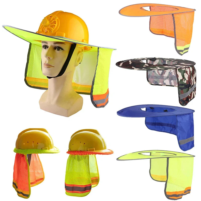 Funda parasol reflectante para casco de obra