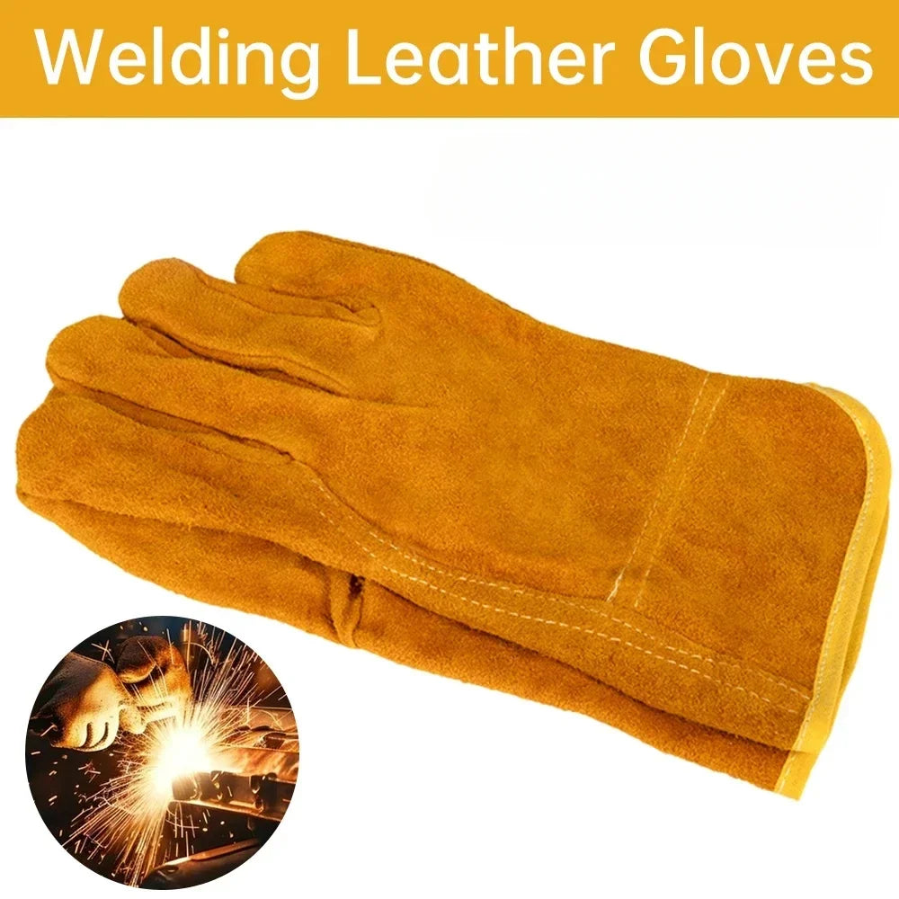 Guantes de Trabajo en Piel de Oveja para Soldadura y Protección