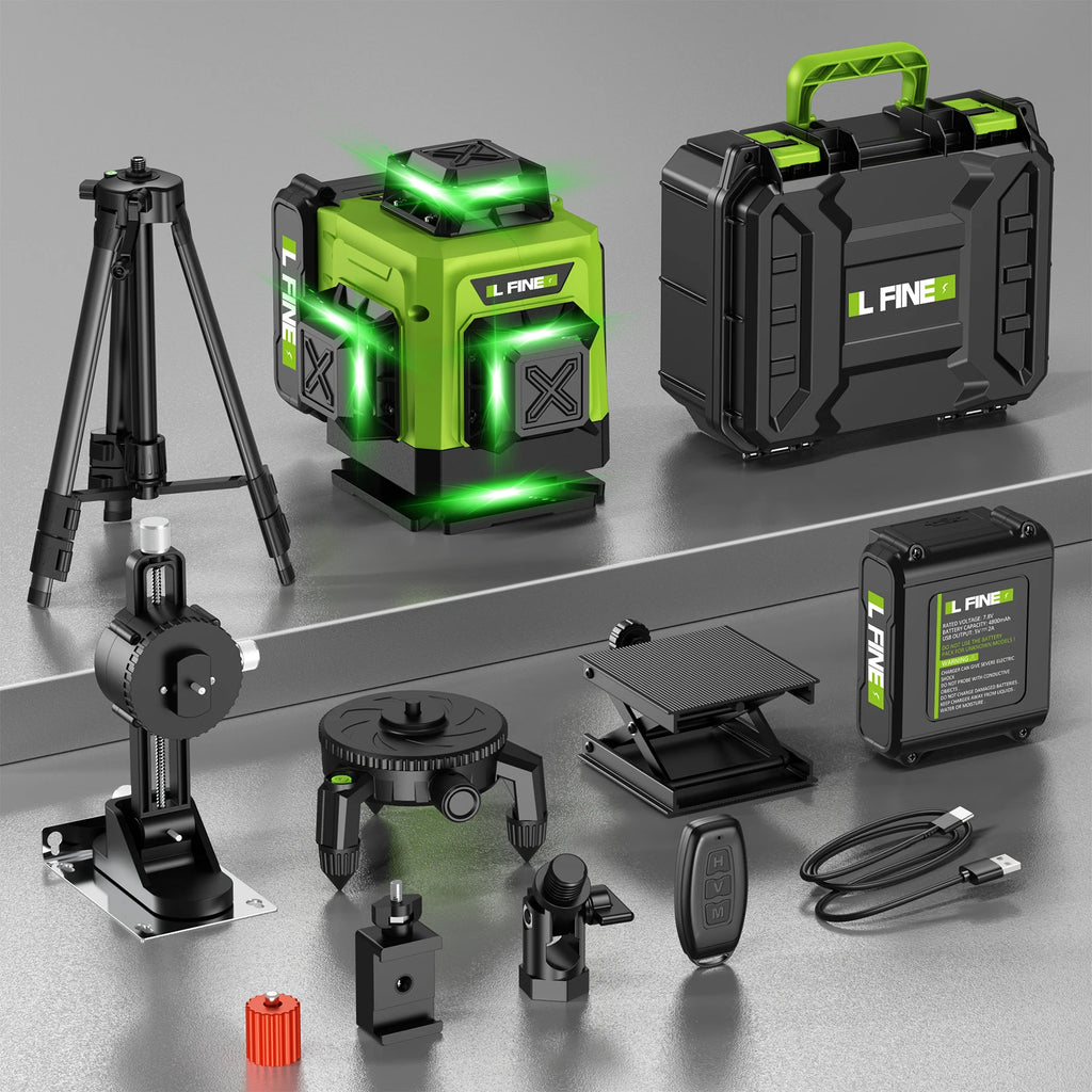 Nivel láser 4D 16 líneas verdes 360 grados autonivelante - vista 1