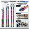 Set de Brocas de Diamante Cuatro Filos para Cristal, Azulejo y Cerámica (3-12mm)