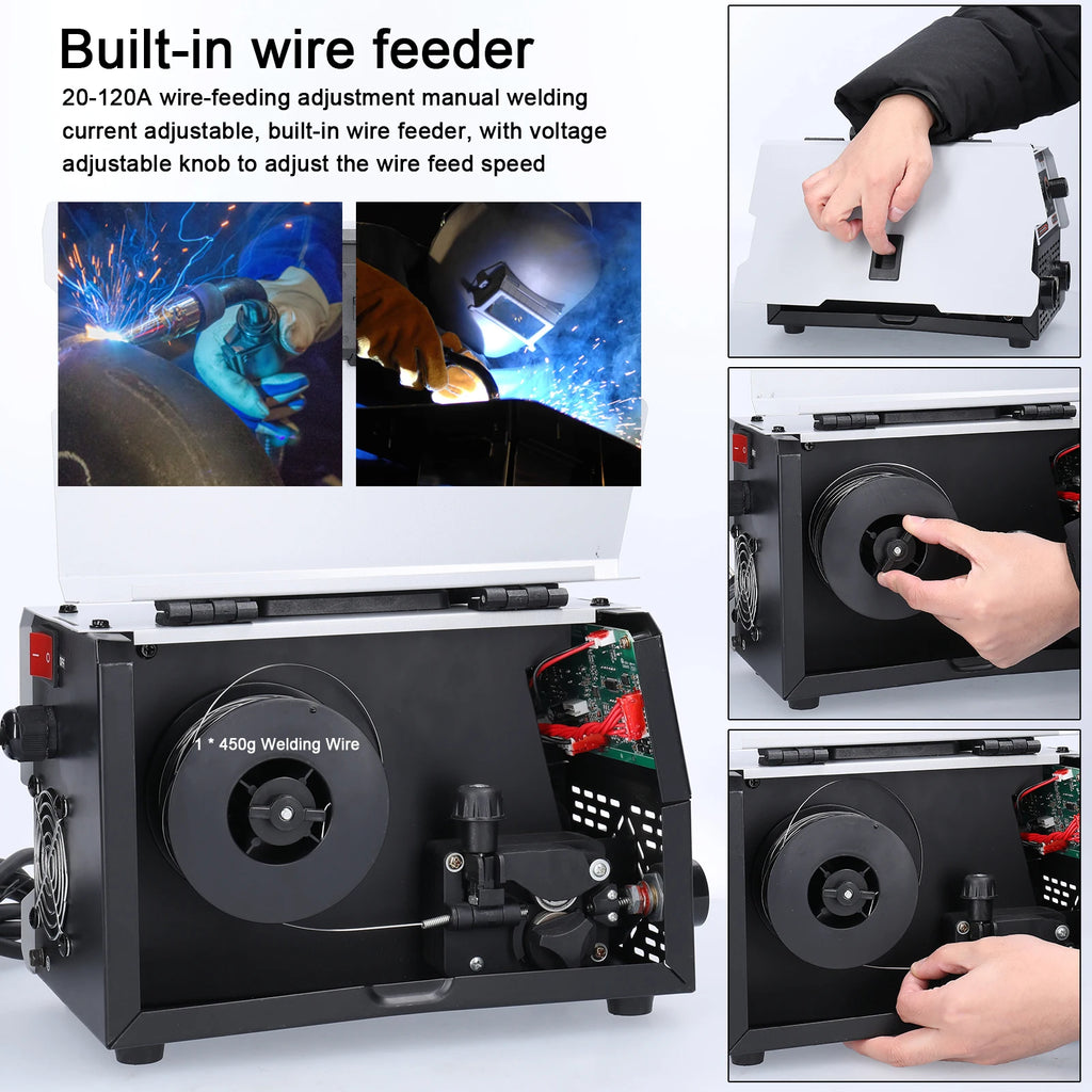 Soldadora Inverter MIG/MMA 2 en 1 Sin Gas - 120A