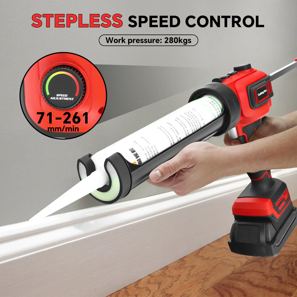 Pistola de Silicona Eléctrica Inalámbrica LaiPuDuo 300ml - Velocidad Variable