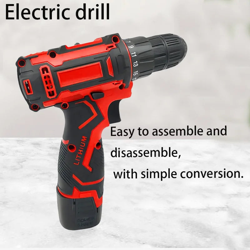 Taladro Atornillador Inalámbrico Compacto 16.8V con Batería de Litio