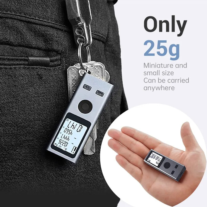 Medidor láser de bolsillo ultra-compacto