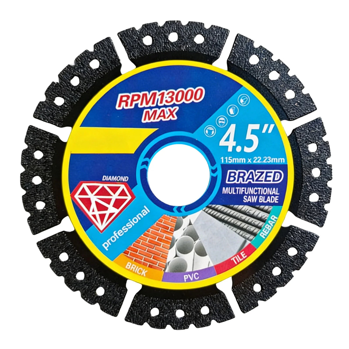 Disco de Corte Compuesto Ultradelgado de Diamante – Para Cerámica, Vidrio y Metal en Amoladora Angular