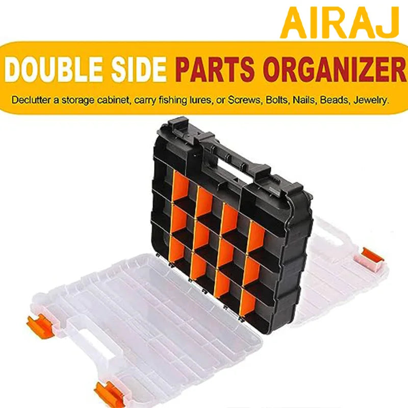 Organizador de Piezas Pequeñas 34 Compartimentos - Doble Cara