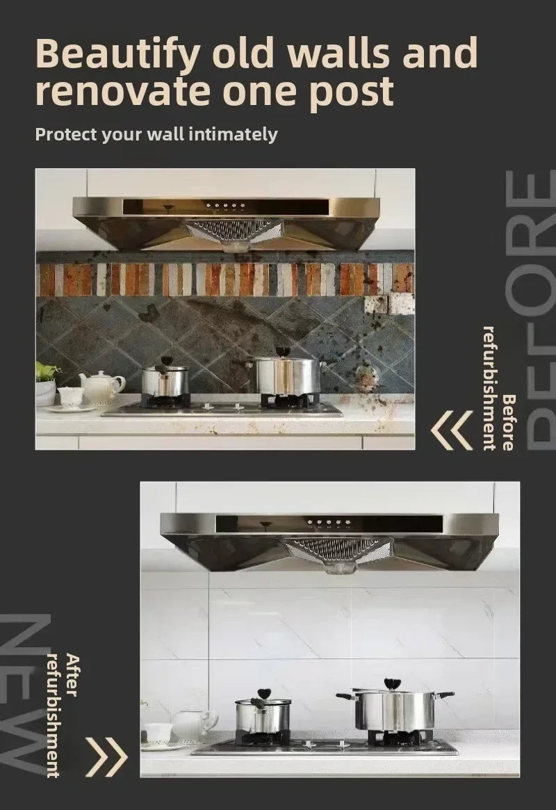 Azulejos Autoadhesivos 3D Efecto Mármol | Pack 10 uds 30x30cm | Impermeable Antibacteriano | Cocina Baño Suelo Pared