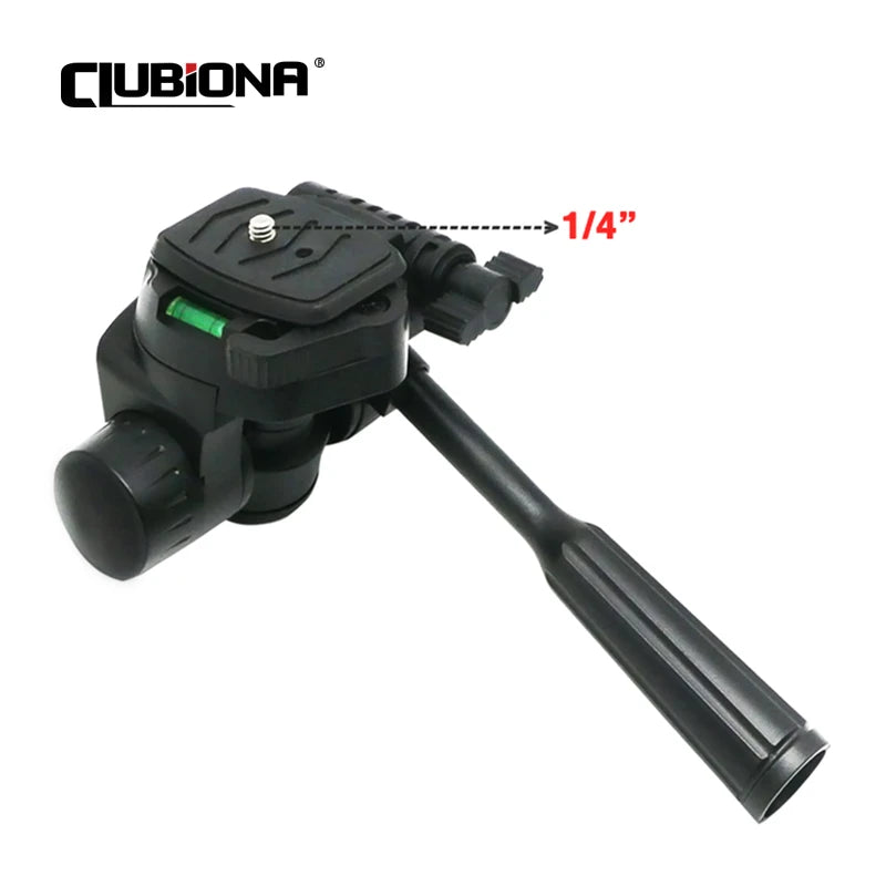 CLUBIONA LB06 Swivel Tripod Head – 1/4" Screw and 5/8" Base for Laser Level and Camera