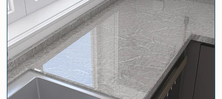 Papel pintado efecto mármol antiaceite para cocina