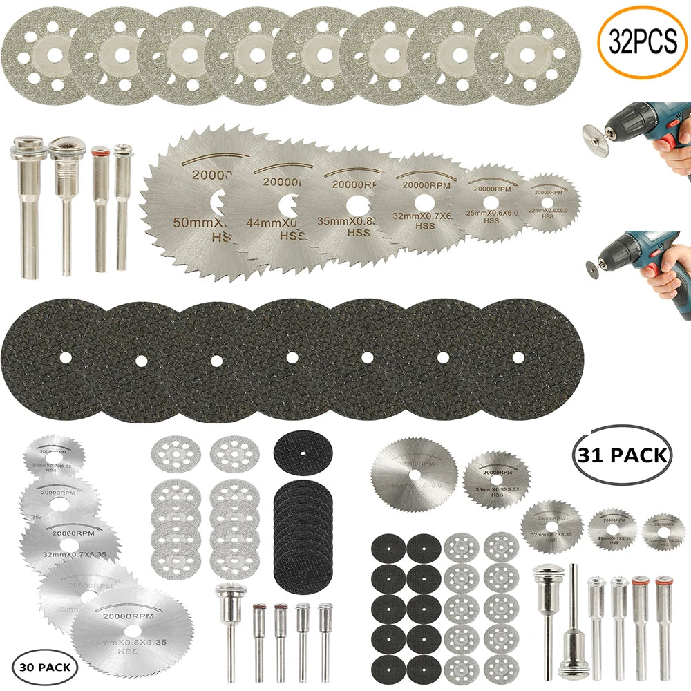 Set de discos de corte y lijado para rotativa Dremel