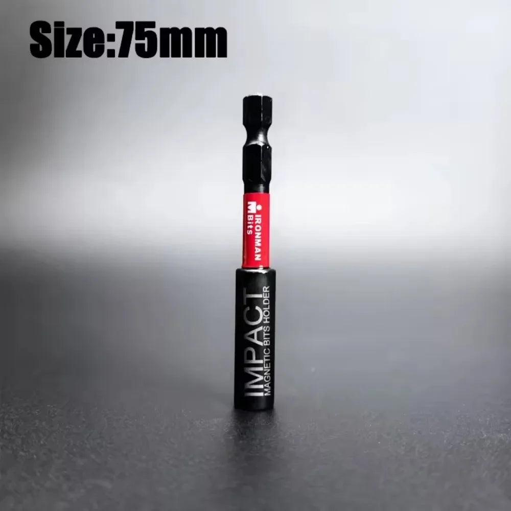 Portabrocas Magnético de Impacto 1/4" Hex – Acero S2 – 60 / 75 / 100 / 150 mm