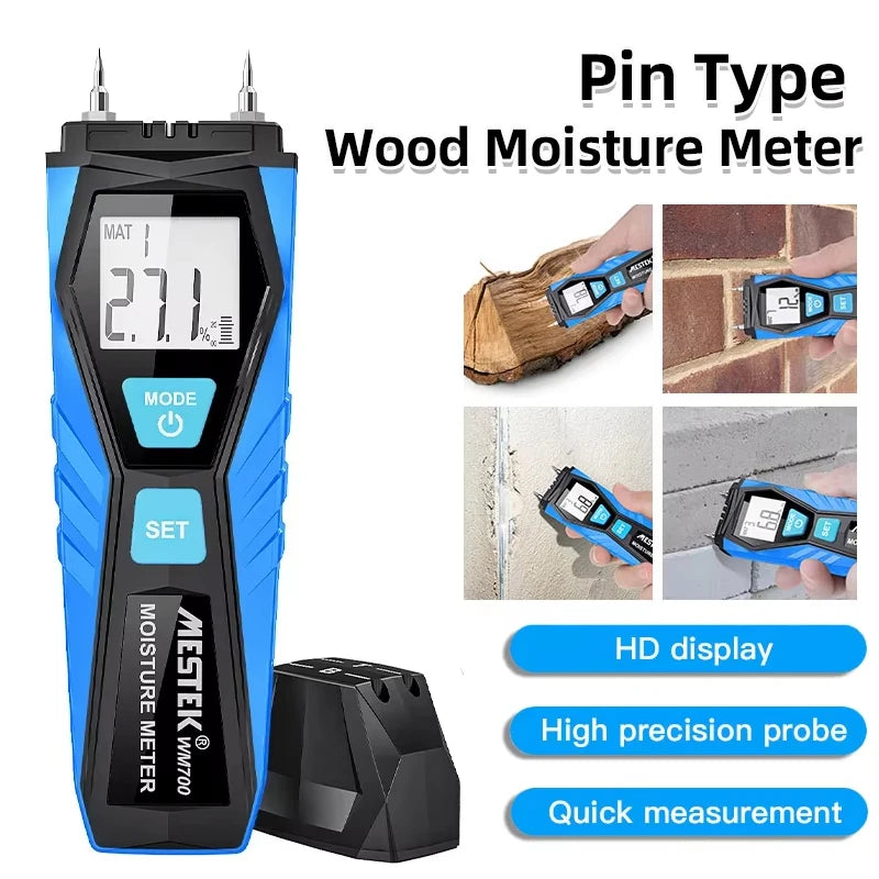 Medidor de Humedad Digital Profesional Tipo Pin