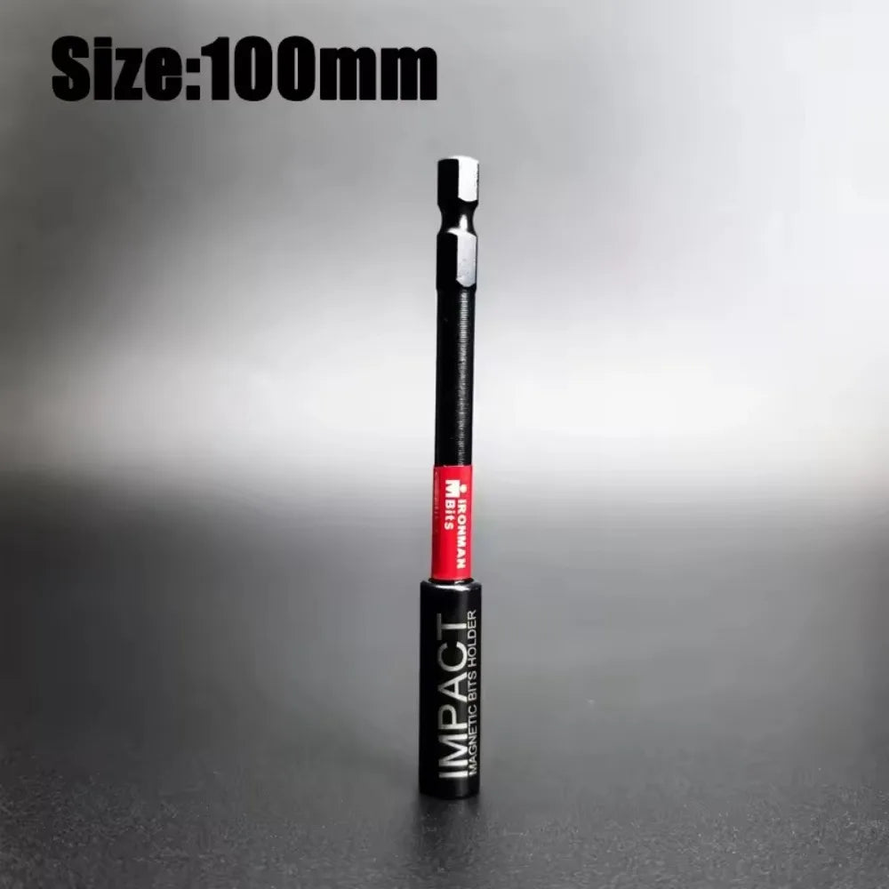 Portabrocas Magnético de Impacto 1/4" Hex – Acero S2 – 60 / 75 / 100 / 150 mm