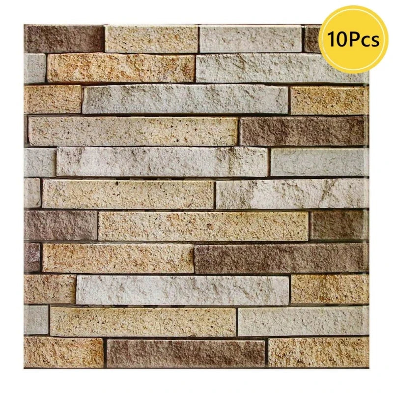 Panel adhesivo 3D efecto piedra para pared