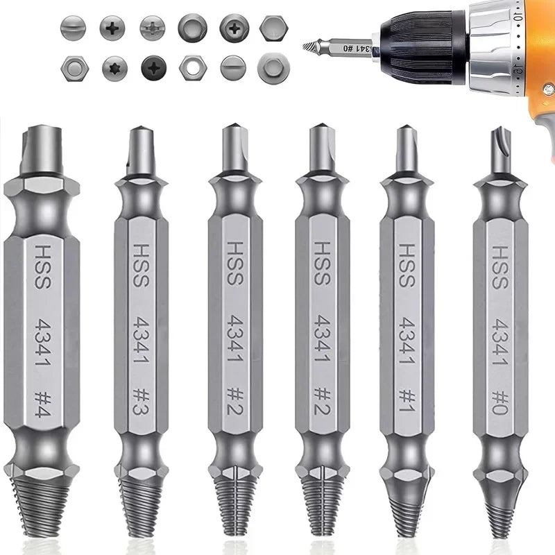 Set Extractor de Tornillos Dañados HSS