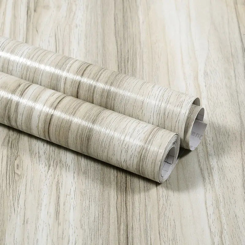 Vinilo Adhesivo Efecto Madera para Muebles | PVC Impermeable Autoadhesivo | Renovación Fácil