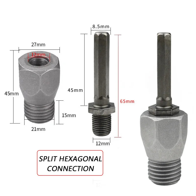 Adaptador M22 para Coronas de Diamante – SDS Plus / Hex / Cuadrado – Seco y Húmedo