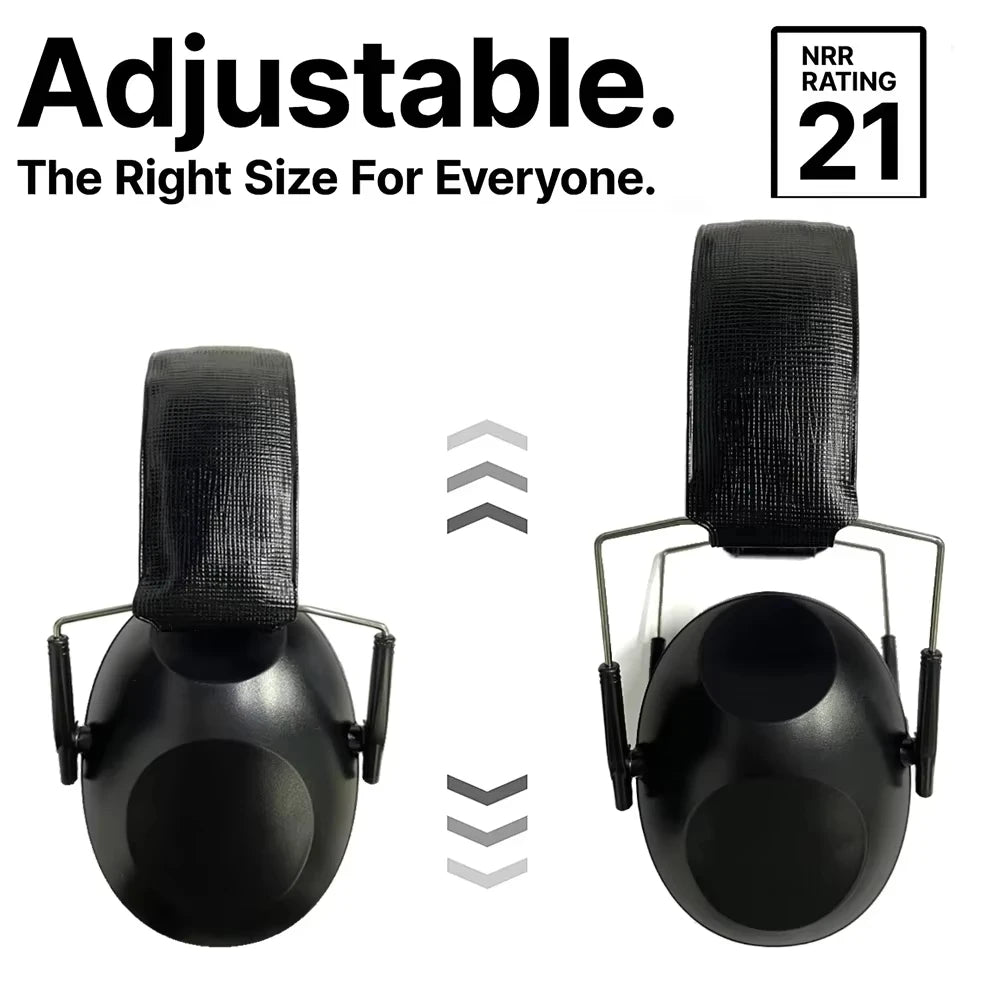 Orejeras Plegables Compactas NRR 24dB para Protección de Ruido en el Trabajo
