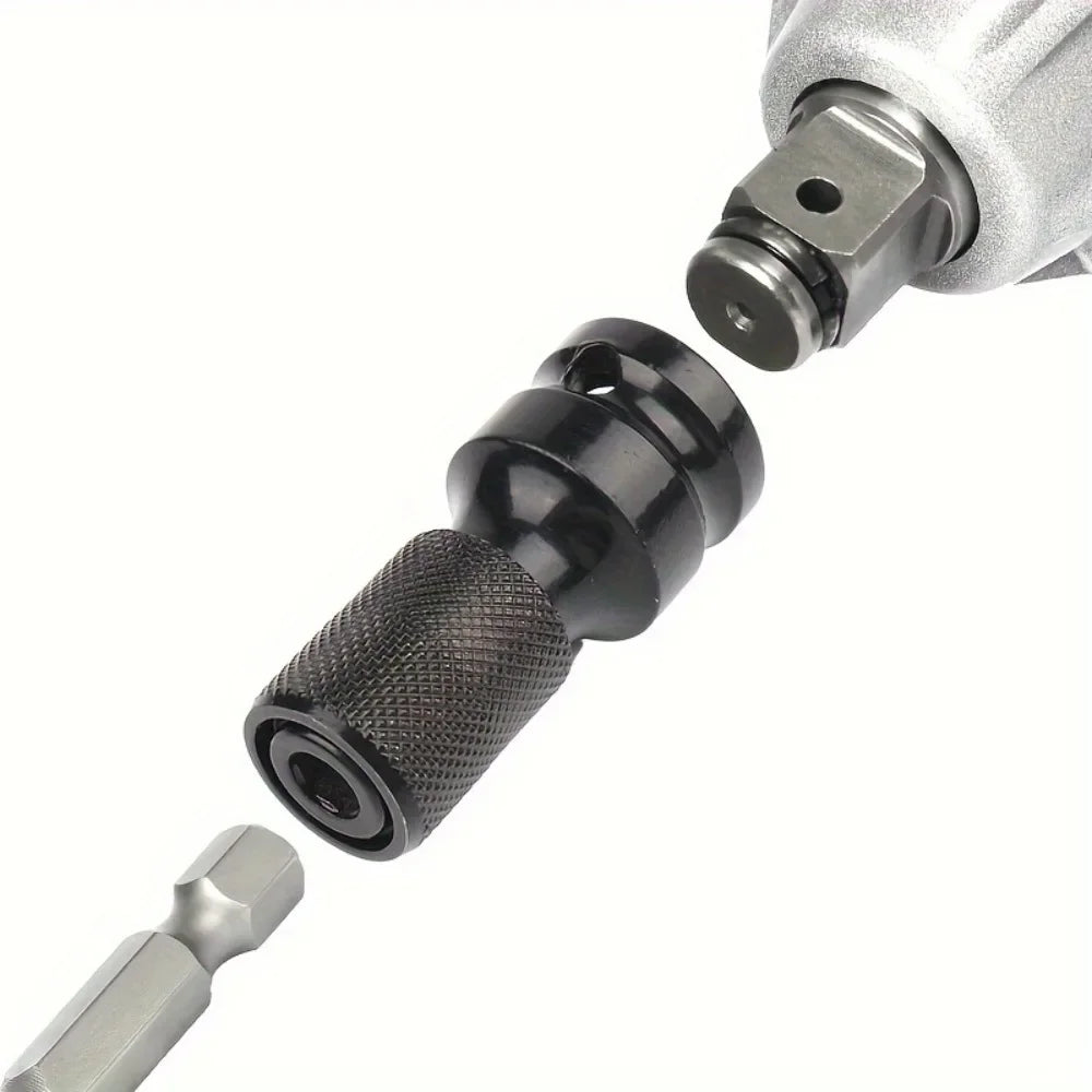Adaptador llave de impacto 1/2 pulgada a portabrocas hexagonal - vista 1