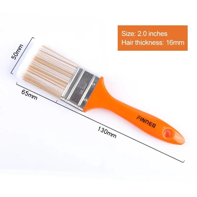 Brochas de Pintura Profesionales Cerdas PET | Mango ABS Antideslizante | Pintura Pared Barniz y Decoración
