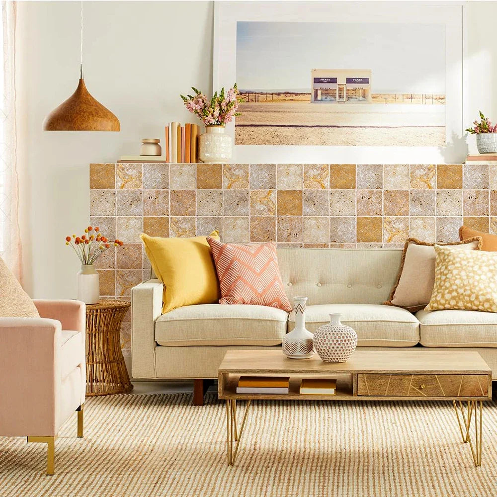 Panel adhesivo 3D efecto piedra para pared