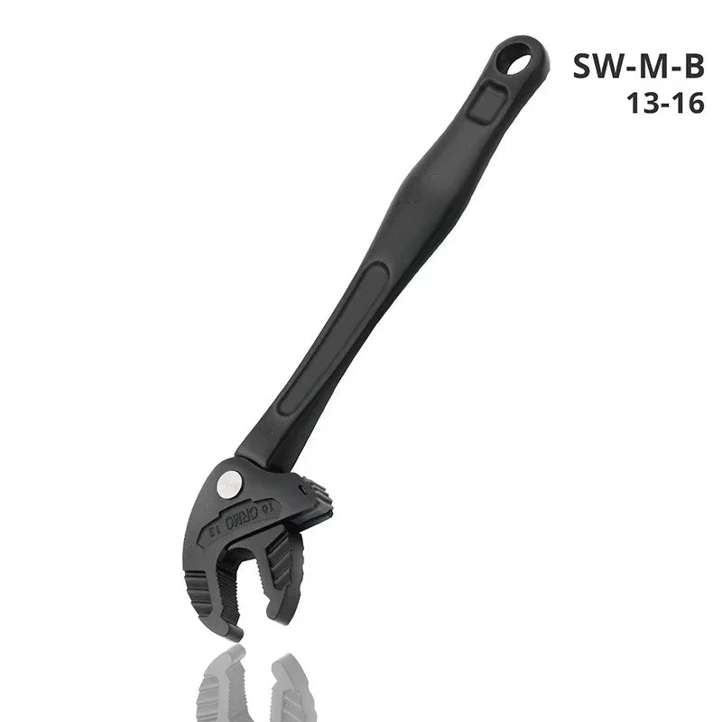 Llave de Trinquete Ajustable de Mandíbula Ancha – Acero Cromo Vanadio para Automoción y Fontanería